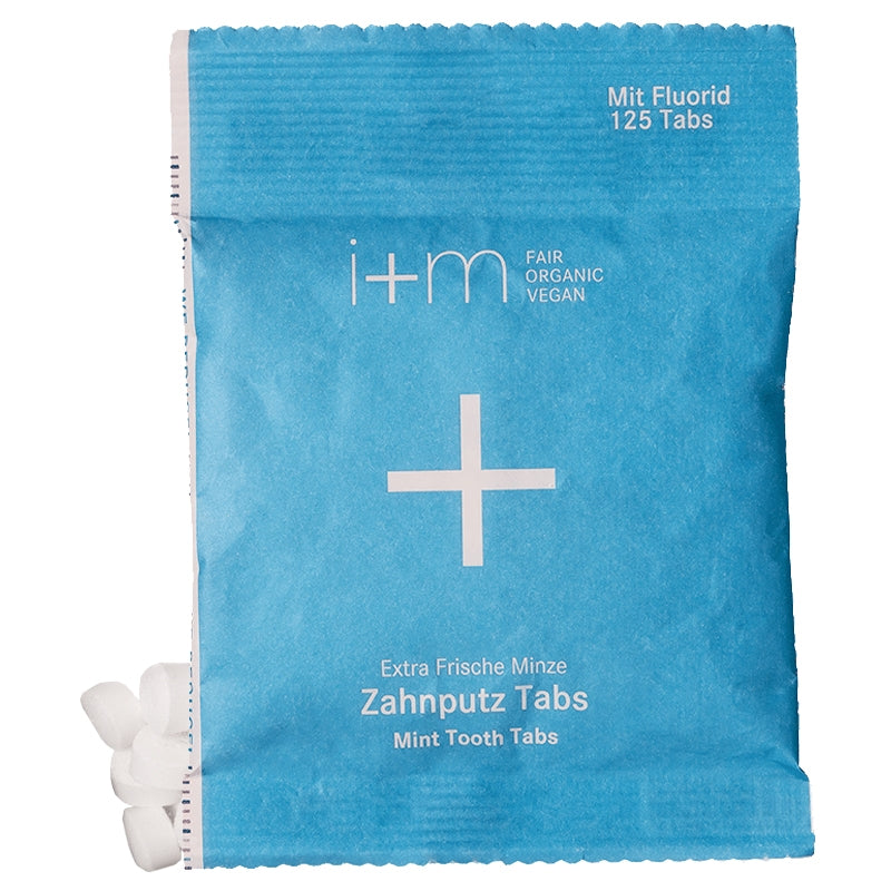 i+m Naturkosmetik Berlin - Zahnputztabletten Minze mit Fluorid 125 pièces