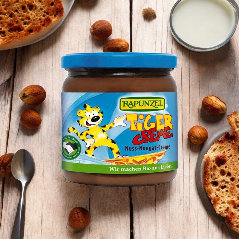 Pâte à tartiner chocolatée aux noisettes Tiger BIO