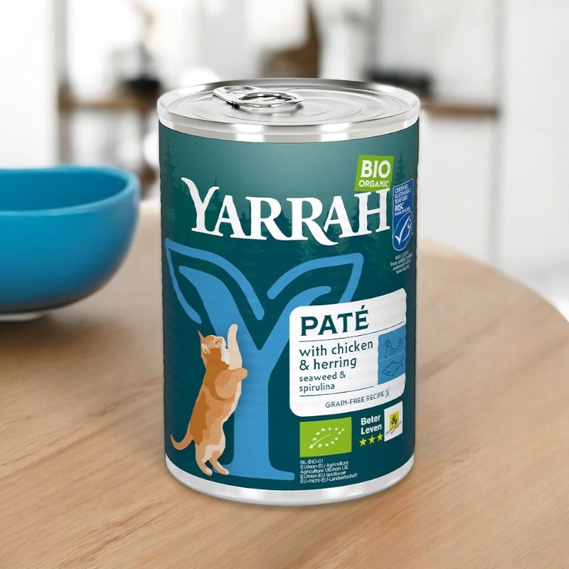 Bio-Fischpastete mit Spirulina für Katzen - 400 g - Yarrah