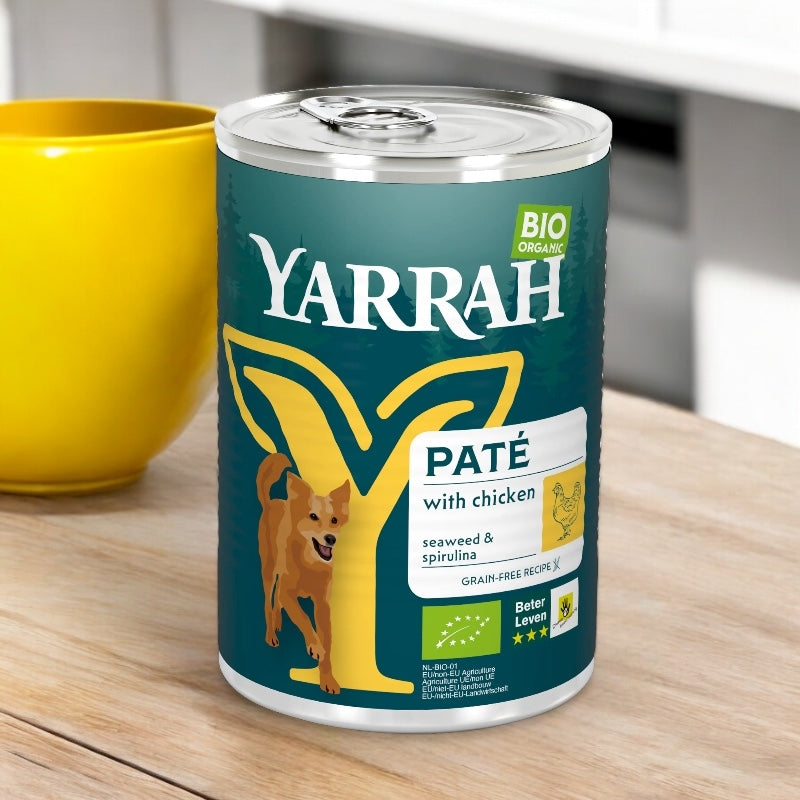 Pâté poulet avec spiruline & algues marines pour chien BIO