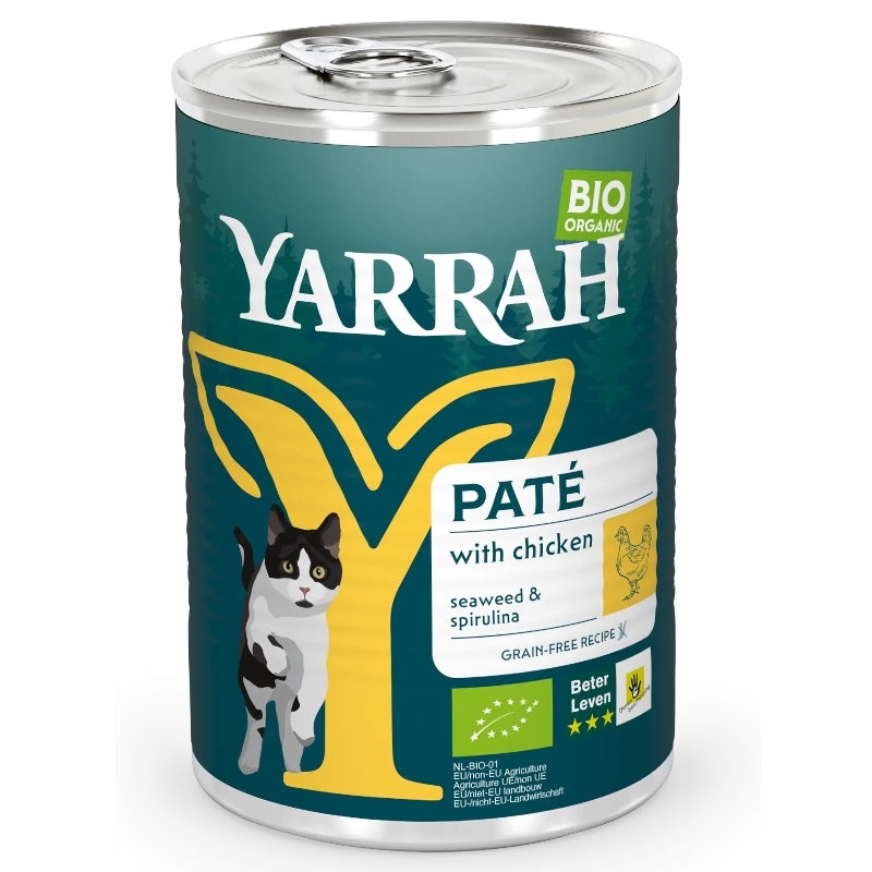 Pâté poulet avec spiruline pour chat BIO