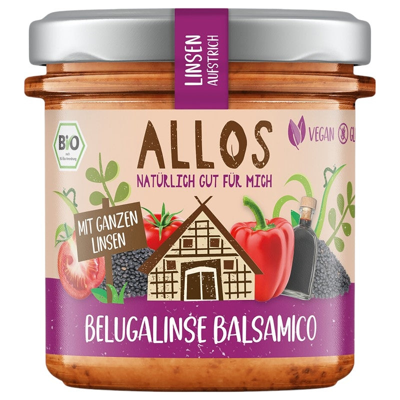 Allos - Belugalinsen-Aufstrich Balsamico BIO 140g