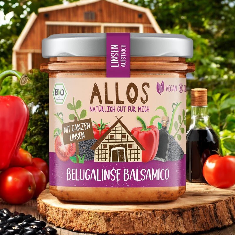 Allos - Belugalinsen-Aufstrich Balsamico BIO 140g