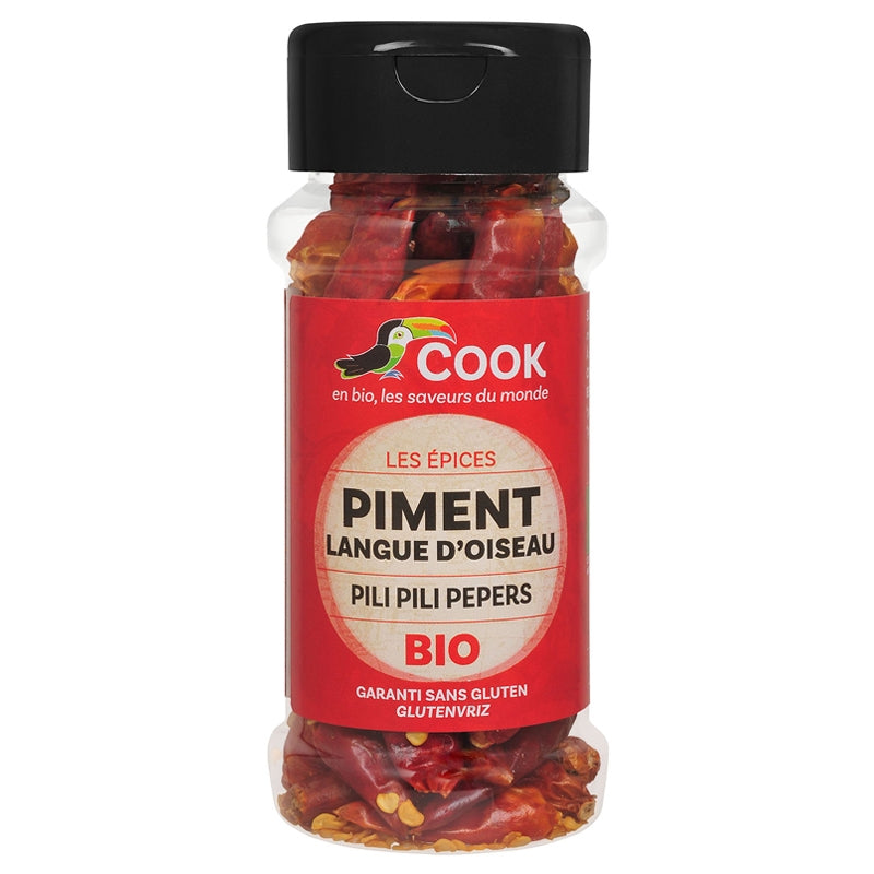 Cook - Piment "langue d'oiseau" entier BIO 20g
