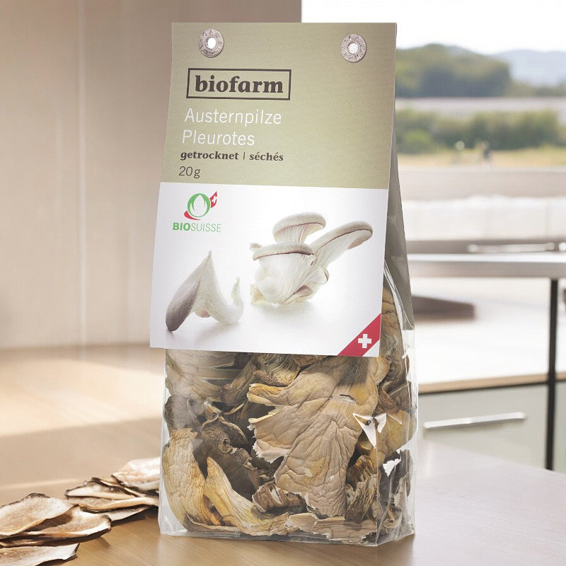 Biofarm - Pleurotes séchées suisses BIO 20g