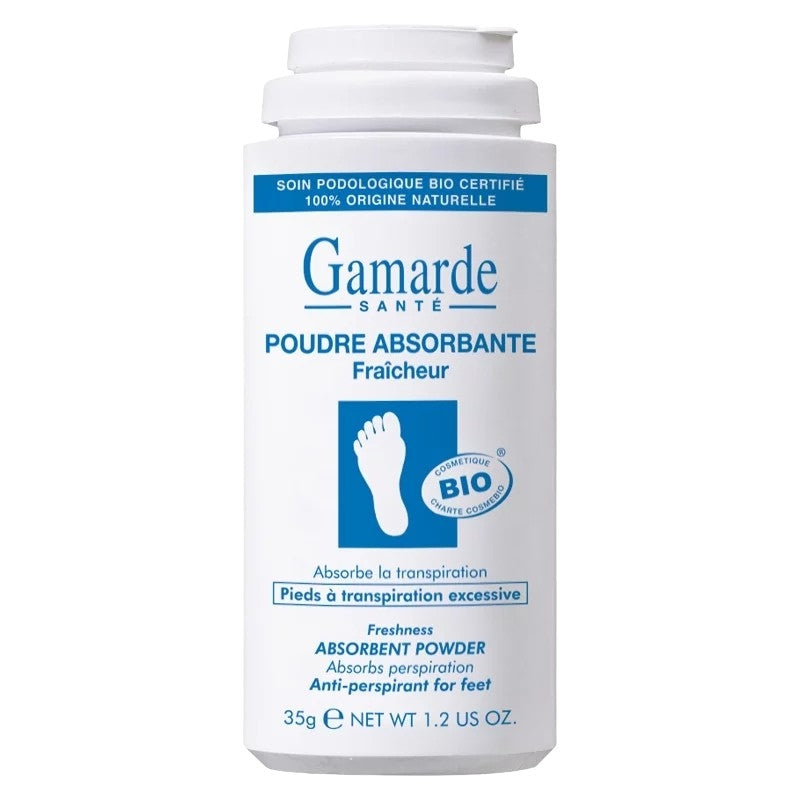Gamarde - Frische-Puder BIO - bei übermäßigem Schwitzen an den Füßen - 35g