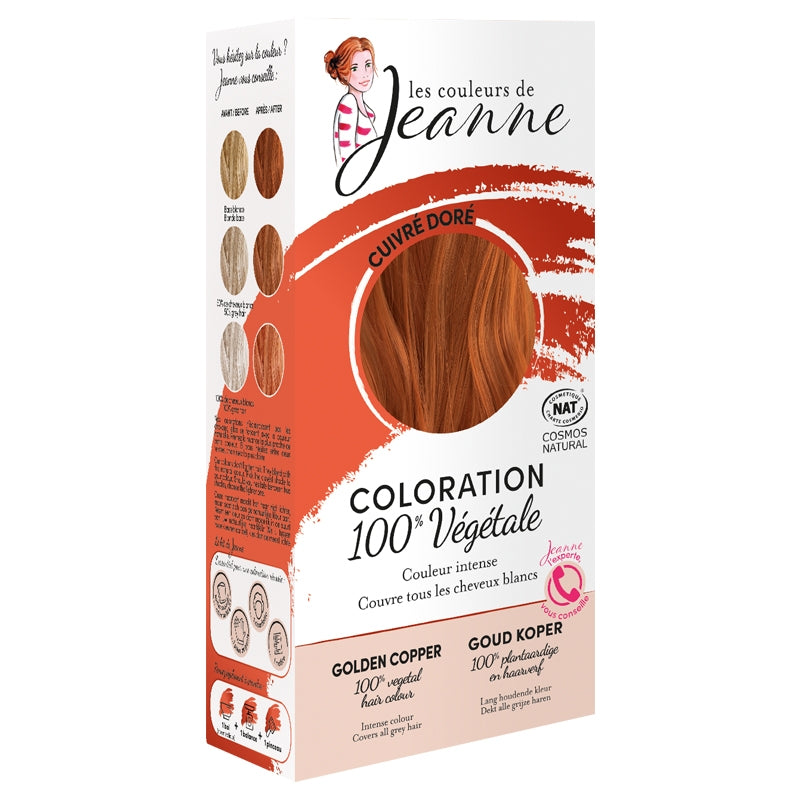 Pflanzenhaarfarbe Kupfergold