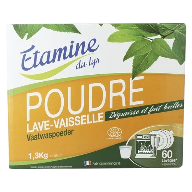 Etamine du Lys - Umweltfreundliches, duftstofffreies Geschirrspülpulver 1,3kg