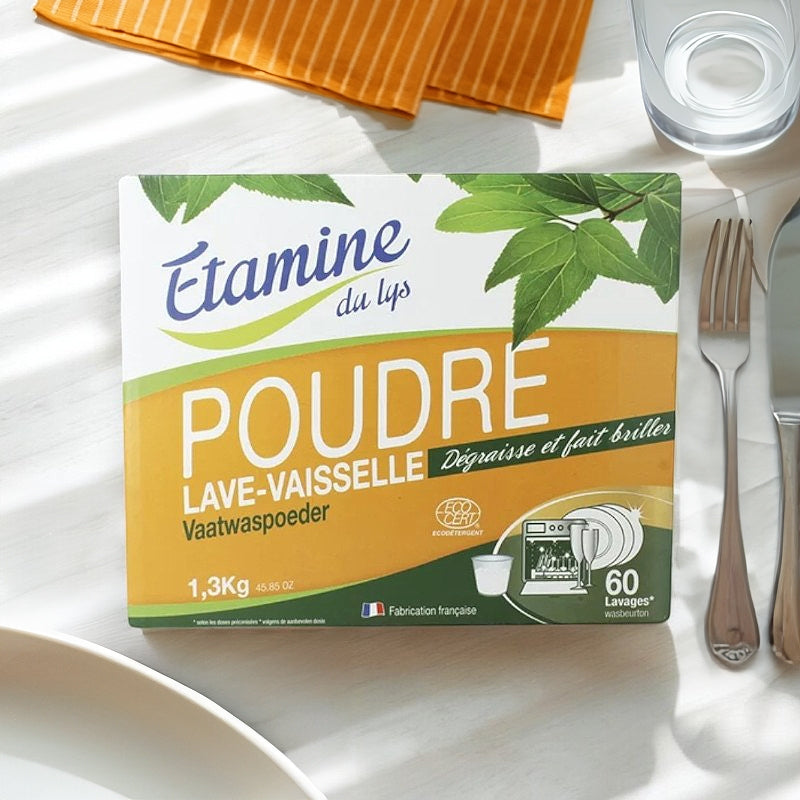 Etamine du Lys - Umweltfreundliches, duftstofffreies Geschirrspülpulver 1,3kg