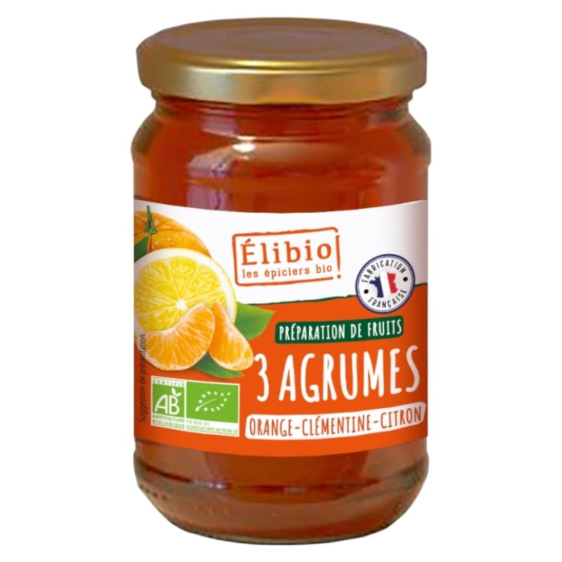 Elibio - Bio-Zubereitung mit Orangen, Clementinen und Zitronen 340g