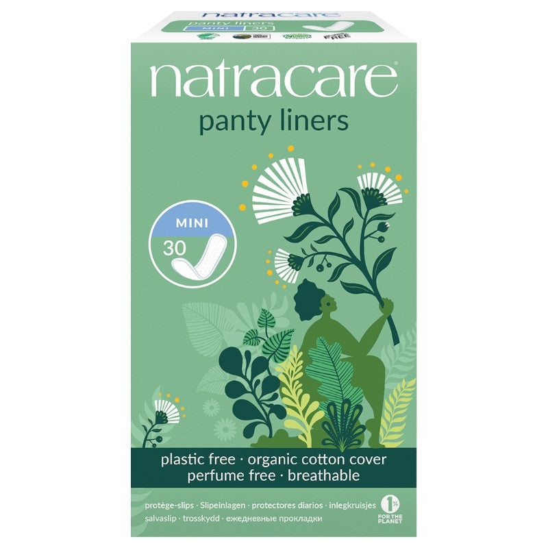 Protège-slips bio Mini Natracare - coton GOTS, format compact (30 pièces)