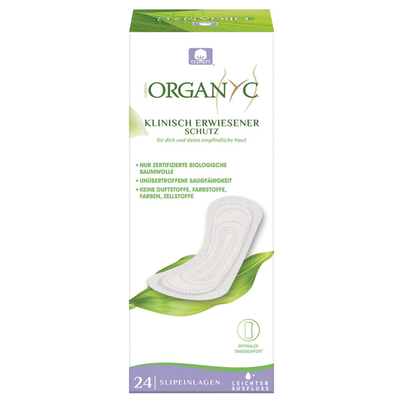 Protège-slips bio Normaux Organyc - coton GOTS hypoallergénique (24 pièces)