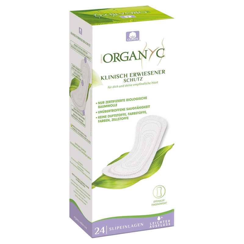 Protège-slips bio Normaux Organyc - coton GOTS hypoallergénique (24 pièces)