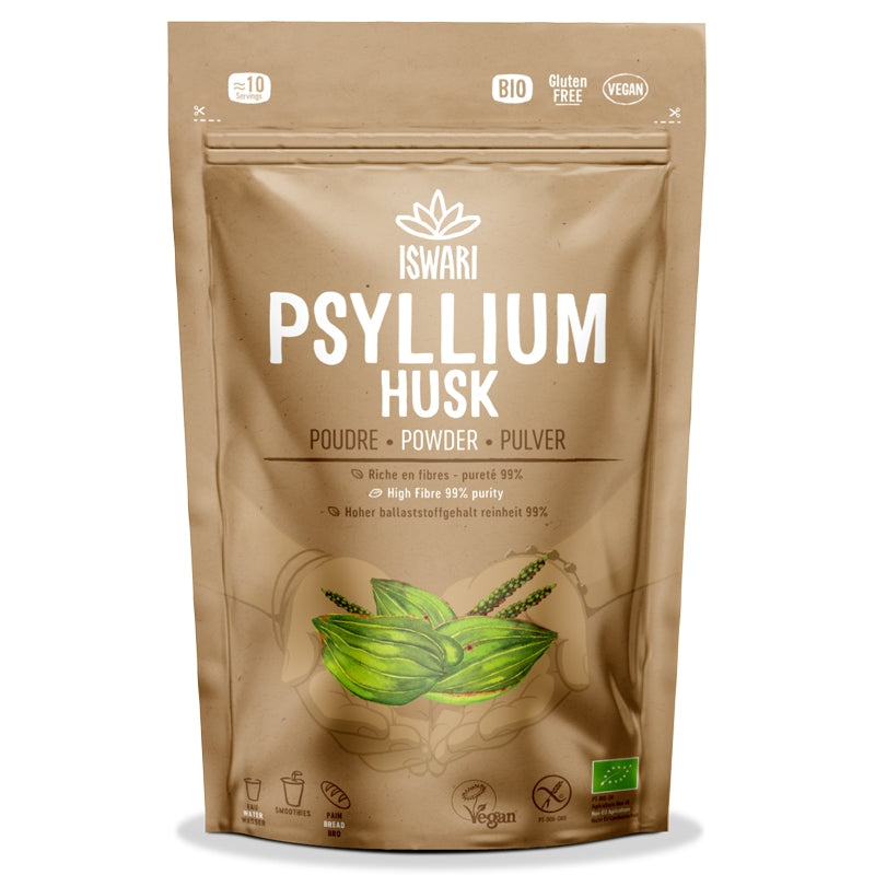 Iswari - Flohsamenschalen Pulver BIO 125g - fein gemahlen, Iswari