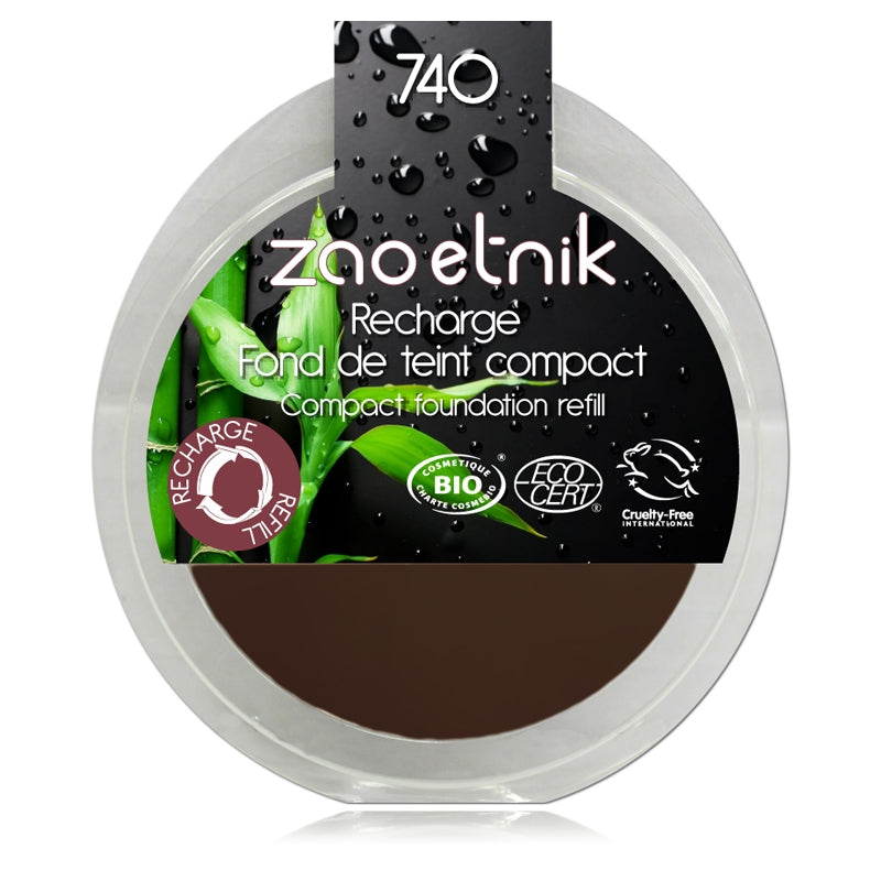 Refill Kompakt-Foundation Dunkelmahagoni Nr. 740 BIO