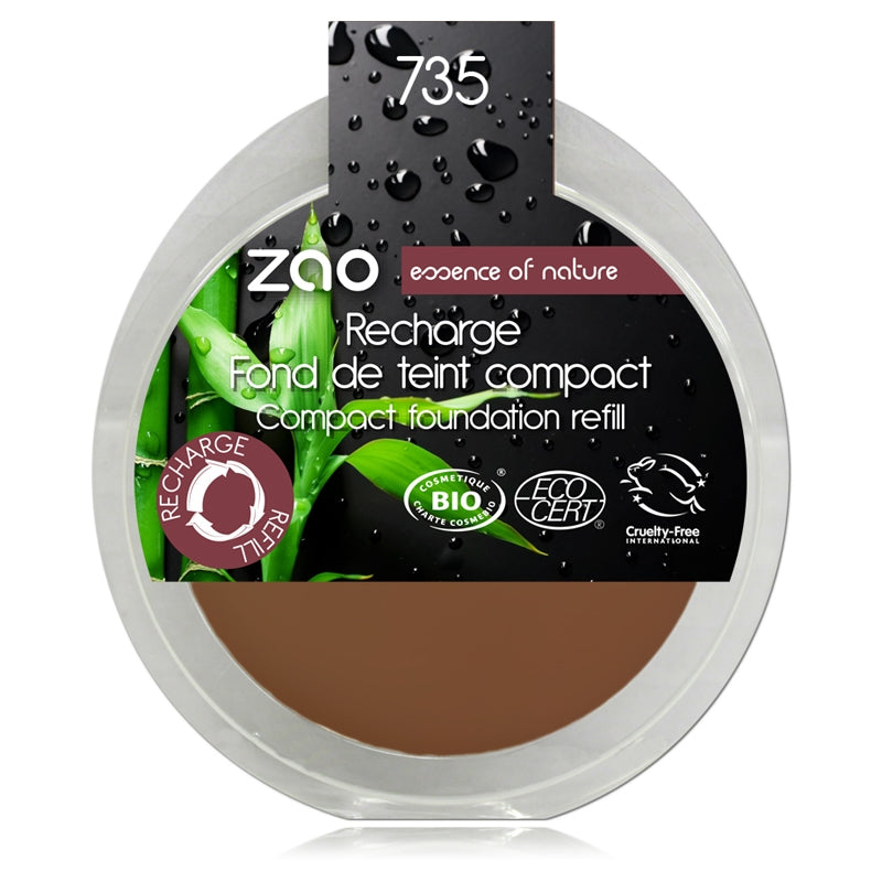 Refill Kompakt-Foundation Schokolade Nr. 735 BIO