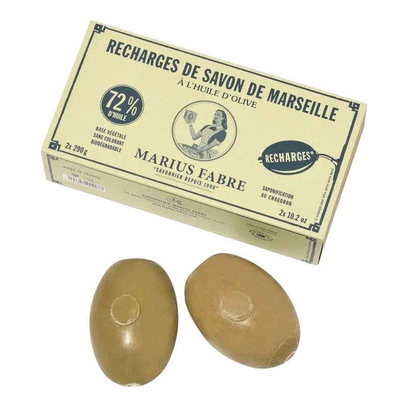 Recharge Savon de Marseille vert à fixer au mur