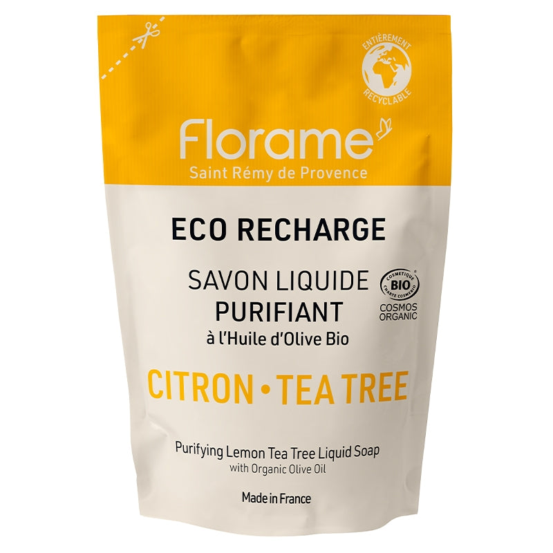 Florame - Nachfüllung Flüssigseife Zitrone & Teebaum BIO 470ml