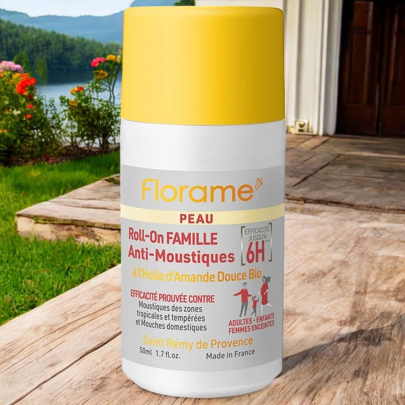 Florame - Roll-on famille anti-moustiques BIO amande douce 50ml