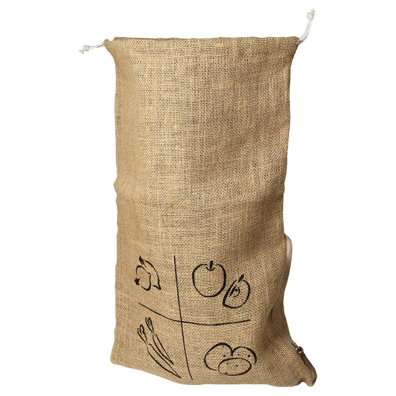 Ah Table ! - Sac en jute Taille XL avec zip et doublure