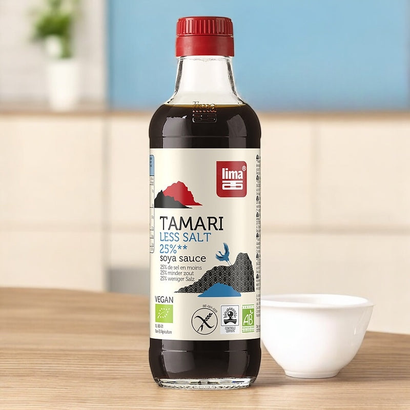 Bio-Tamari-Sojasauce mit 25 % weniger Salz - 250 ml - Lima