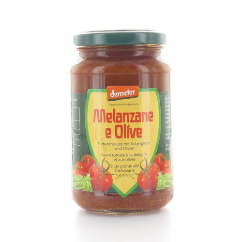 Sauce tomate à l'aubergine & aux olives BIO