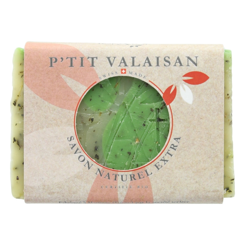 Savon BIO P'tit valaisan abricot, ortie, châtaigne
