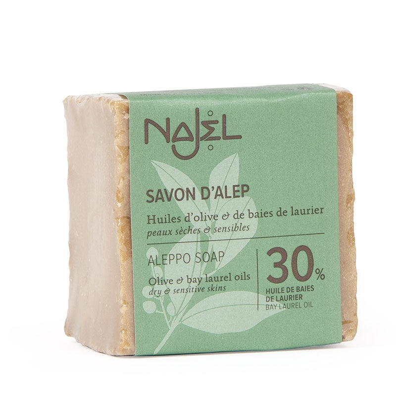 Aleppo-Seife - Olive & 30% Lorbeer - trockene & empfindliche Haut - 170g