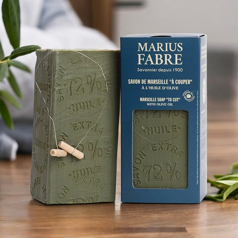 Savon de Marseille à l'huile d'olive vert "à couper"