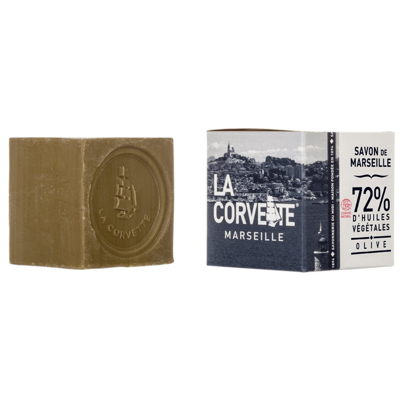 Savon de Marseille vert à l'huile d'olive 200g
