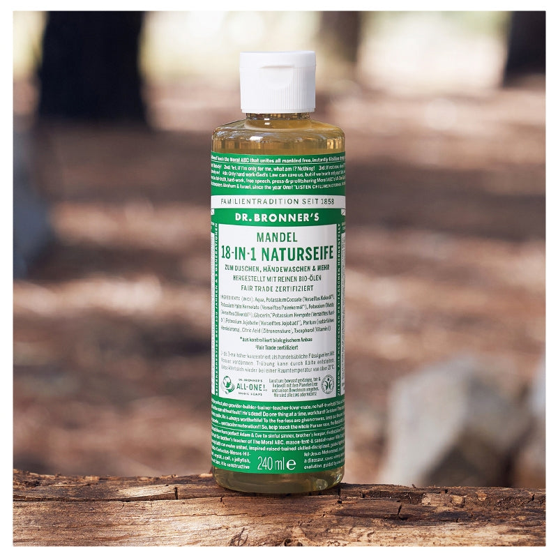 Dr. Bronner's - Savon liquide 18-en-1 BIO amande 240ml