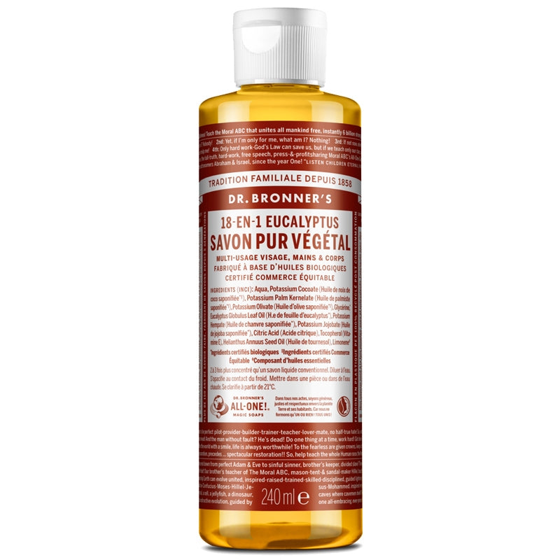 Dr. Bronner's - Savon liquide 18-en-1 BIO eucalyptus 240ml