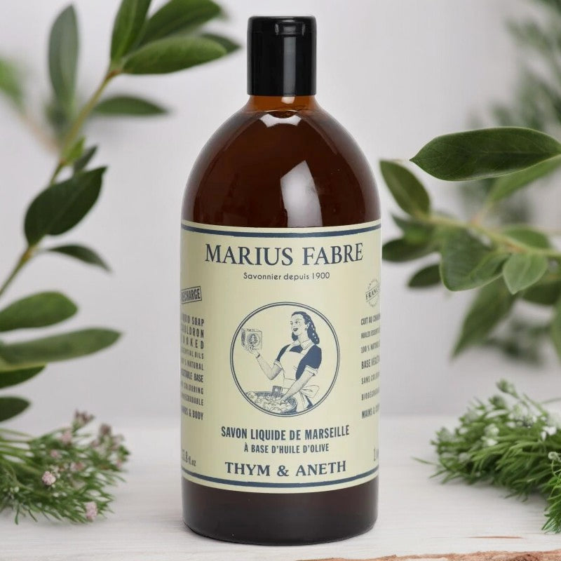 Marseiller Flüssigseife Thymian & Dill