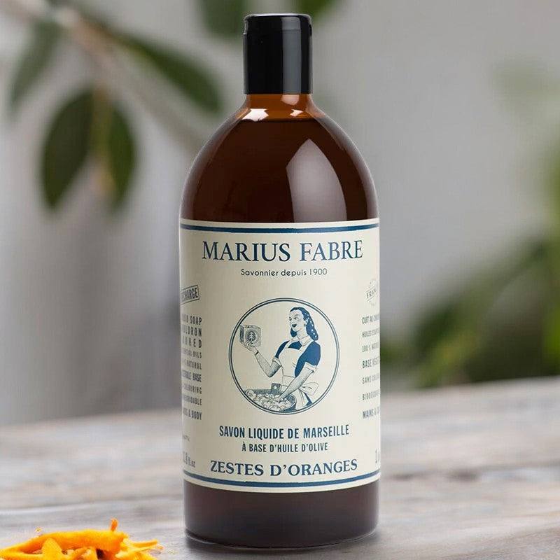 Marseiller Flüssigseife Orangenzesten