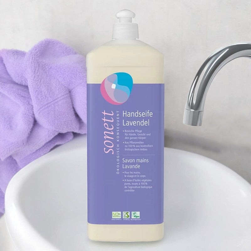 Savon liquide mains, visage & corps lavande ECO - 1l