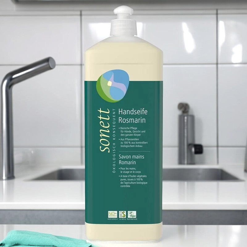 Savon liquide mains, visage & corps romarin ECO - 1l
