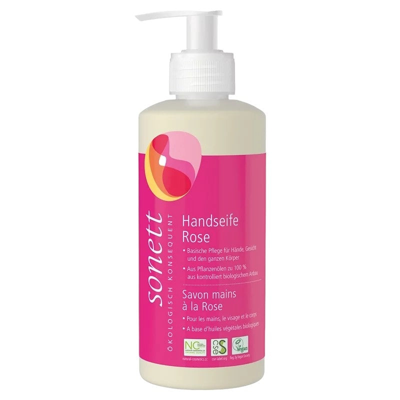 Flüssigseife für Hände, Gesicht & Körper Rose ECO - 300 ml