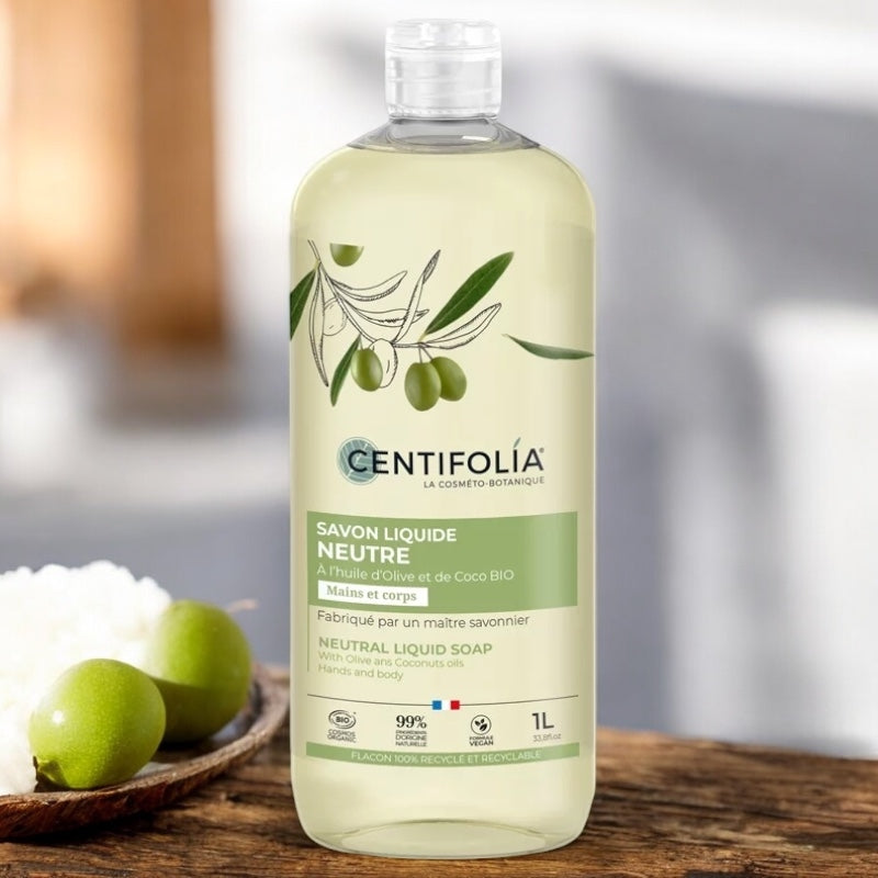 Centifolia - Savon liquide neutre BIO olive & coco 1l