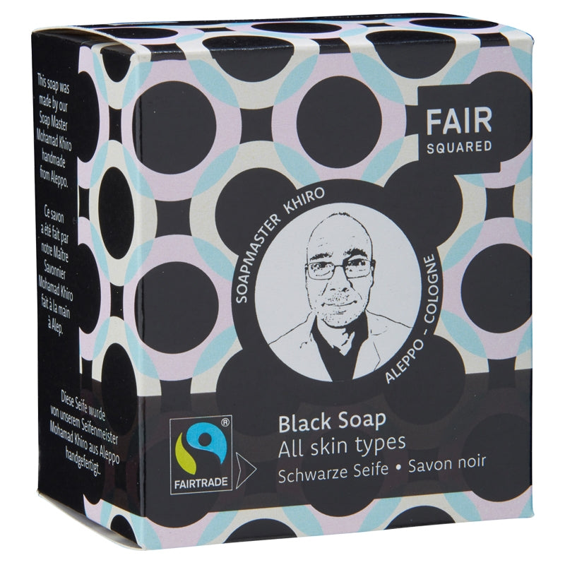 Fair Squared - Savon noir visage BIO charbon actif 2x80g