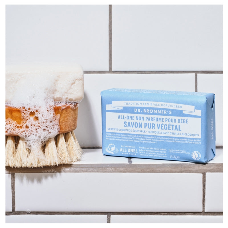 Dr. Bronner's - Savon pur bébé BIO sans parfum 140g