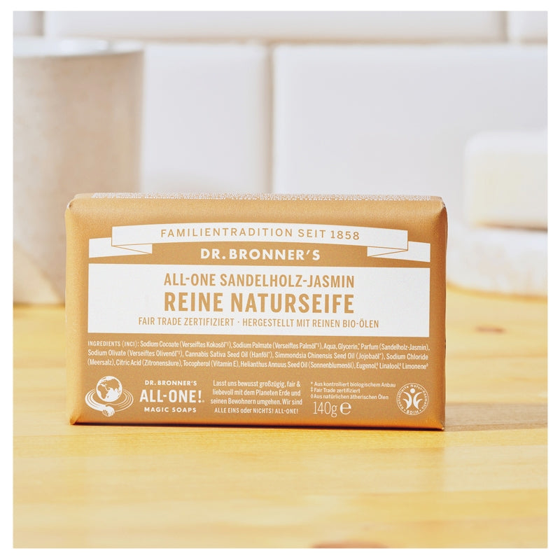 Dr. Bronner's - Savon pur BIO bois de santal & jasmin 140g