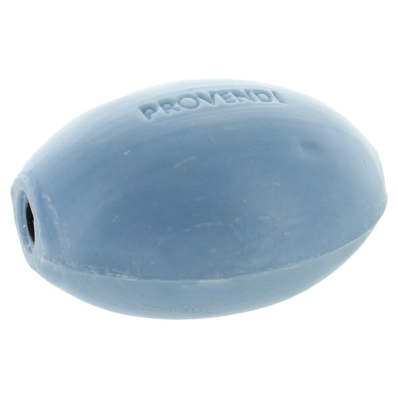 Savon rotatif bleu-violet lavande avec porte-savon chrome