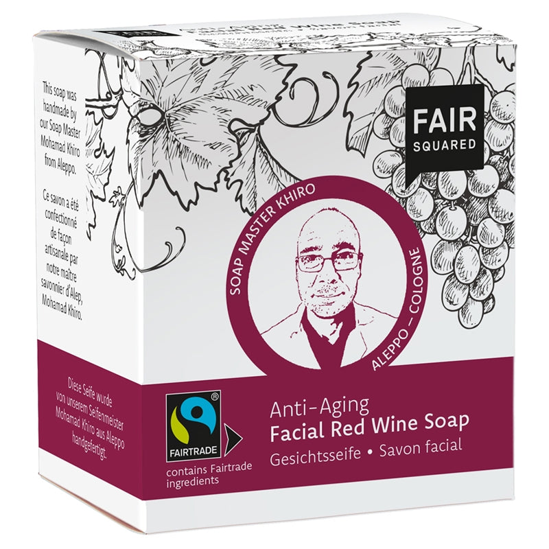 Fair Squared - Savon visage BIO vin rouge 2x80g