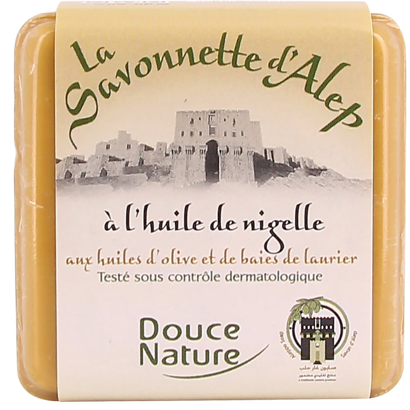 Douce Nature - Savonnette d'Alep BIO nigelle 100g