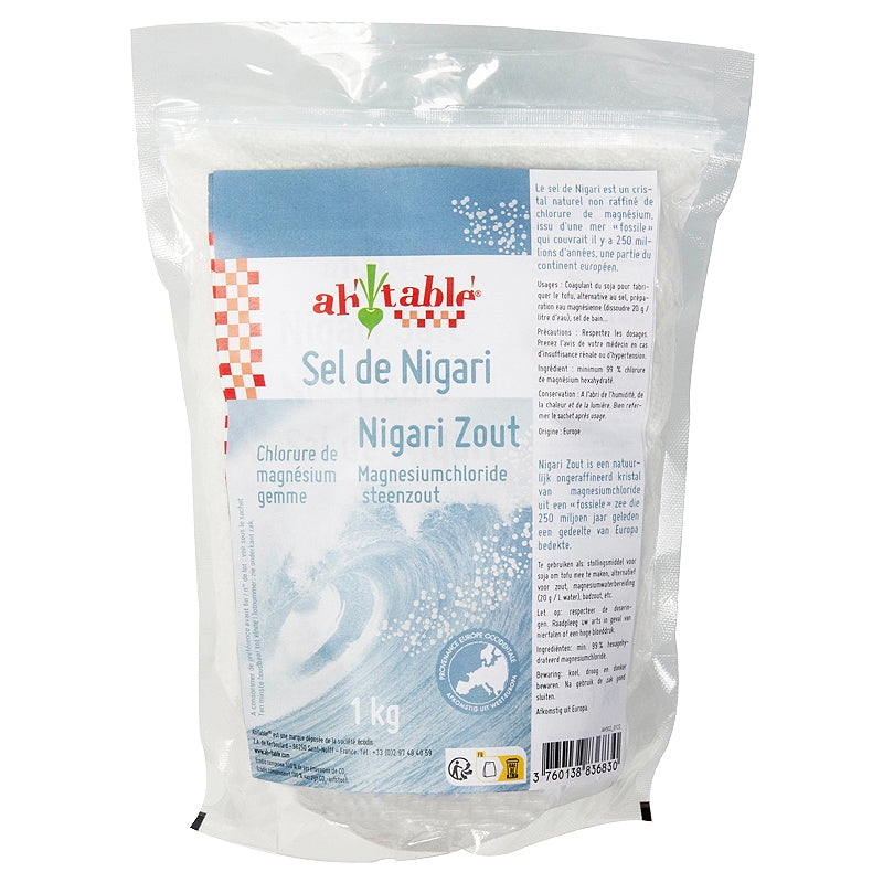 Ah Table ! - Sel de nigari 1 kg - chlorure de magnésium pour tofu