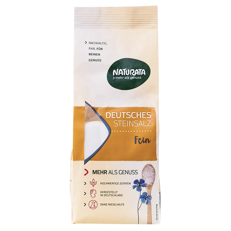 Feines deutsches Steinsalz - 500g - Naturata