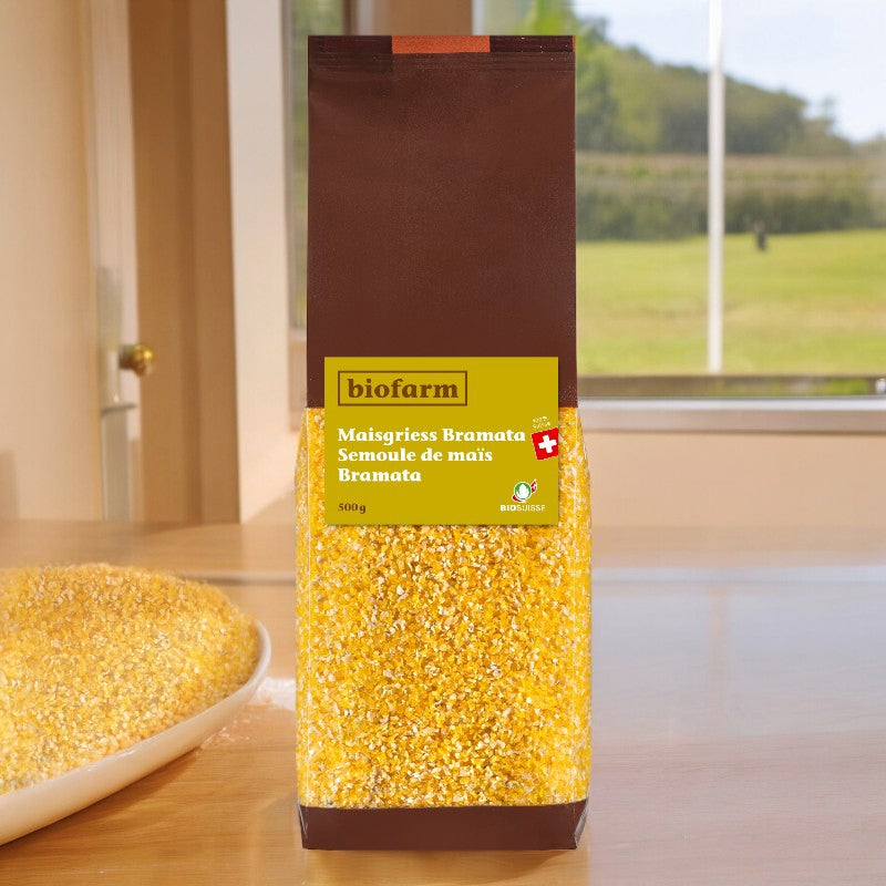 Biofarm - Semoule de maïs Bramata suisse BIO 500g