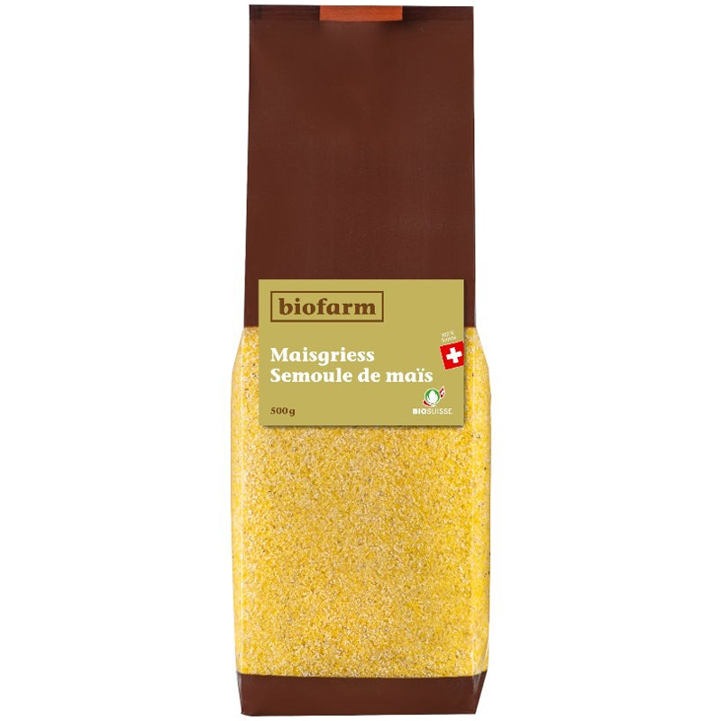 Biofarm - Semoule de maïs moyenne suisse BIO 500g