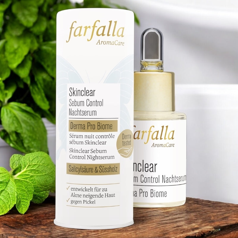 Farfalla - Nacht-Serum zur Talgregulierung Salicylsäure BIO 15ml