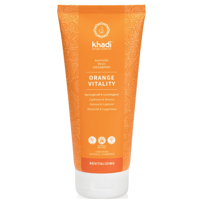Khadi - Shampooing ayurvédique rebond orange 200ml